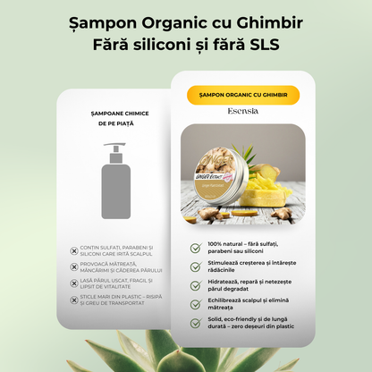 Sampon Organic cu Ghimbir