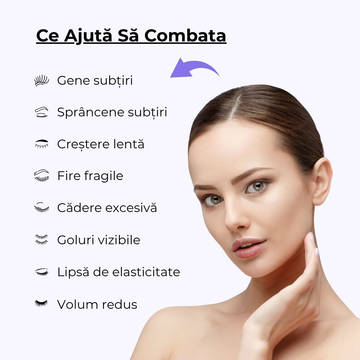 Ser pentru Cresterea Genelor si Sprancenelor