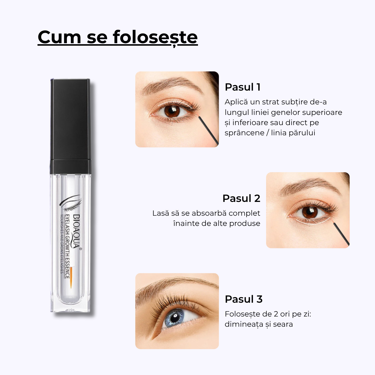 Ser pentru Cresterea Genelor si Sprancenelor