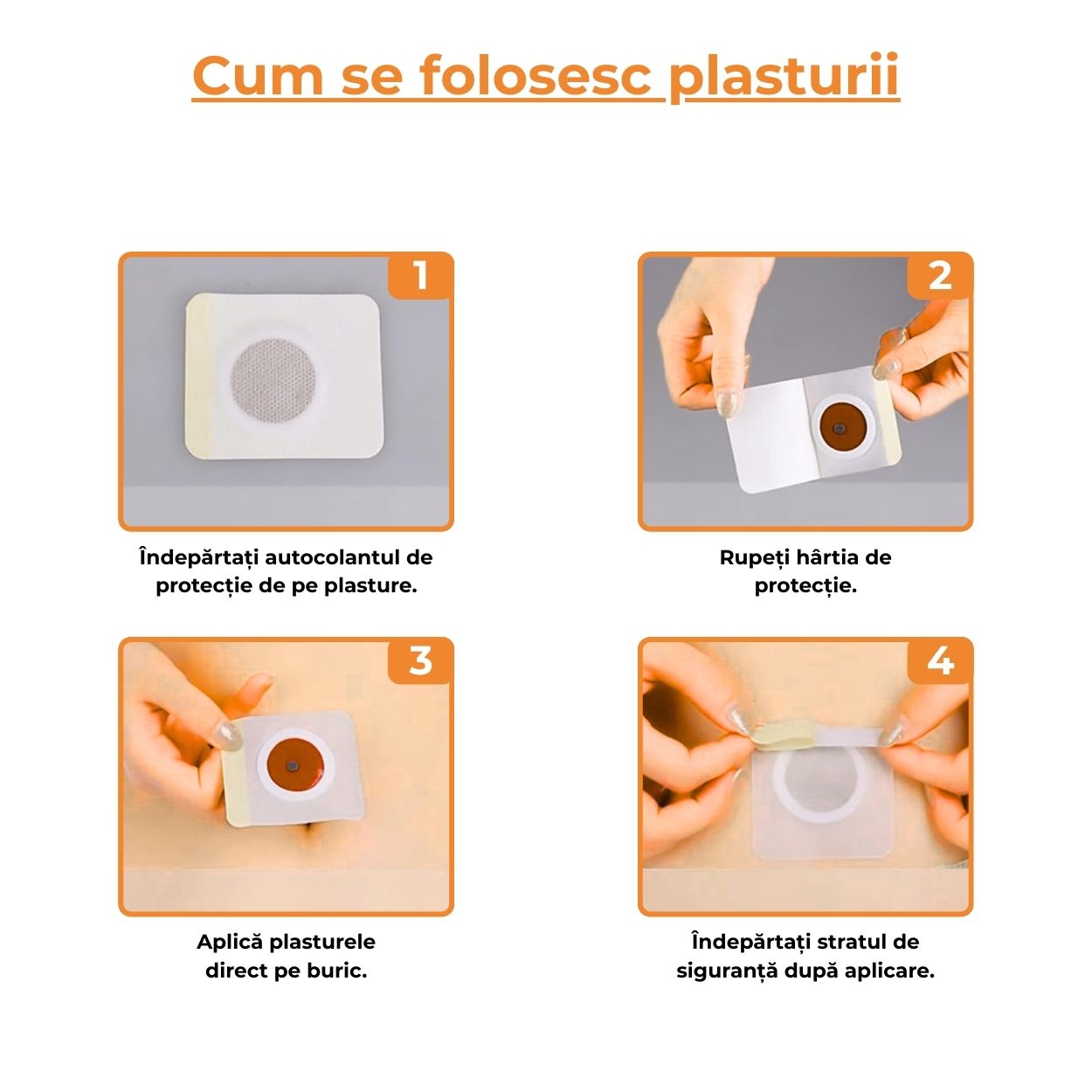Set 30 de plasturi pentru slăbire