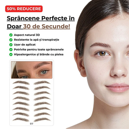 Sprâncene Autocolante Impermeabile